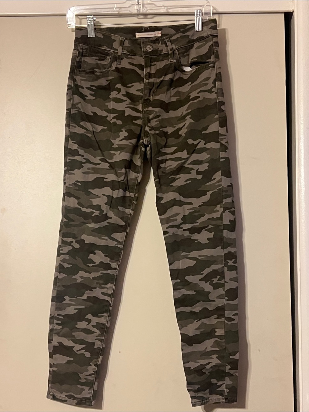 Girls' Camo Skinny Jeans - Olive Green